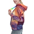 thumbnail image 2 of Picia Sunset Cloud Corgi Pattern Casual Women's Hoodie, Hooded Sweatshirt with Kangaroo Pocket, Comfortable Pullover with Eye-catching Drawstrings-XX-Large, 2 of 7