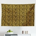 thumbnail image 1 of Leopard Print Tapestry, Repetitive Cartoon Leo Wild Big Cat Faces in Natural Earthy Tones, Fabric Wall Hanging Decor for Bedroom Living Room Dorm, 2 Sizes, Dark Tan Multicolor, by Ambesonne, 1 of 1