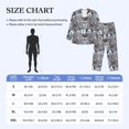 thumbnail image 4 of Balery Cute Dog Faces Pijama para Hombre de Dos Piezas con Manga Larga, Conjunto de Dormir y Descanso Suave con Bolsillos-X-Large, 4 of 7