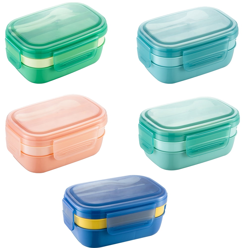 KYAIGUO Lunch Box Containers Portable Reusable Microwave Safe Lunch Box Safe Multi-layer Bento Box for Men and Women