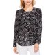 thumbnail image 1 of Vince Camuto Blusa con botones y siluetas para mujer, negro, extragrande, 1 of 1