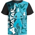 thumbnail image 4 of Nickelodeon Avatar The Last Airbender Graphic T-Shirts for Boys, White/Black/Turquoise, 3 Pack, 4 of 4