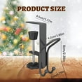 thumbnail image 2 of 2026 Upgrade 2 in 1 Garland and Stocking Mantel Holders with 2 Hooks, Christmas Stocking and Garland Hanger Dual Purpose with Two Hooks (Black*8), 2 of 6