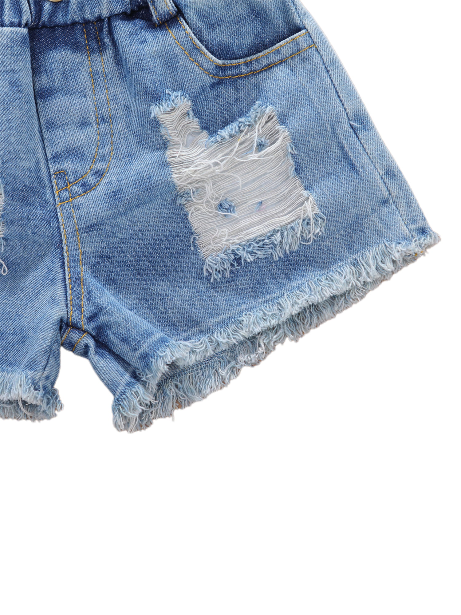 Summer Crop Top And Denim Shorts Set Out For Teenage Girls Outfit In Sizes  4 12 220620 From Jiao09, $14.18
