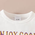 thumbnail image 6 of NOLDARES Baby Girl Summer Outfits Short Sleeve Trim Tops + Shorts Set Infant Clothes(Purple,2-3 Years), 6 of 9