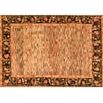 thumbnail image 1 of Ahgly Company Indoor Rectangle Oriental Orange Modern Area Rugs, 3' x 5', 1 of 4