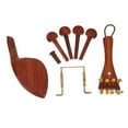 thumbnail image 5 of HEMOTON Chinrest Kit Violin Violin Repair Parts Violin Screws 14X5.8X1.8CM Brown, 5 of 8
