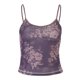 thumbnail image 3 of Camisola estampada sin mangas tipo camisola ajustada sexy sin espalda para mujer Purple S, 3 of 8
