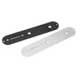 thumbnail image 2 of 2Pcs Electric Guitar Control Plate Metal Instrument Accessory Silver Black for TL, 2 of 5