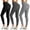 Black,black, Dark Grey, variant on OLENNZ 3 Pack Women's Leggings-Yoga Pants Workout Running Legging S-M
