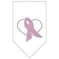 thumbnail image 5 of Mirage Pet Pink Ribbon Rhinestone Bandana Cocoa Small, 5 of 10