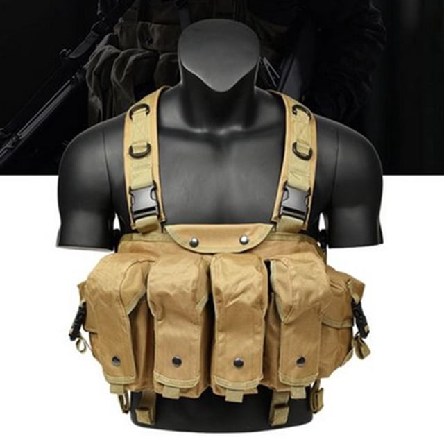 en el pecho, manantiales multicum plataformas de del arnés de la policía bolsa de la bolsa de la bolsa para hombres entrenand marrón Macarena Chaleco para juegos al aire libre