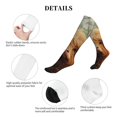 thumbnail image 5 of Rateoe Cute Floral Cow Compression Socks for Women and Men 20-30mmHg-Circulation Support Socks Knee High Nurse Pregnant Running Medical and Travel Athletic, 5 of 7