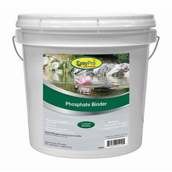 EasyPro NPB45 All Natural Plant Based Phosphate Binder / 45 lb Pail/Imrpves Water Clarity & Water Quality in Lakes & Ponds