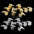 thumbnail image 4 of 10 Pieces Mens Cufflinks Cuff Link Backs Findings Jewelry 15mm Gold, 4 of 6