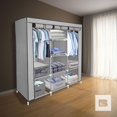 thumbnail image 4 of Closet Ropero Armable 3 Puertas Organizador Portatil gris 1, 4 of 8