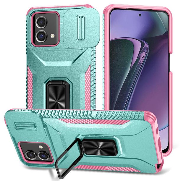 Funda para GANGXUN Motorola Moto G Stylus 5G 2023 - Soporte metálico, Función magnética, Verde