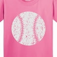 thumbnail image 4 of Inktastic Distressed Baseball in White Youth T-Shirt, 4 of 5