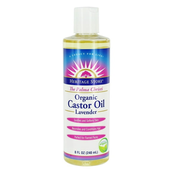 Heritage Store - The Palma Christi Organic Castor Oil Lavender - 8 fl. oz.