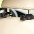 thumbnail image 3 of Gancho universal del soporte del reposacabezas del asiento trasero del coche para la bolsa del bolso del paño de la tienda (negro-set de 2) Feliz Sencillez, 3 of 5