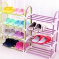 thumbnail image 4 of Estante de zapatos Organizador de zapatos de plástico multicapa Estante de almacenamiento de entrada para el dormitorio Color aleatorio Scienceny HA003481-00, 4 of 6