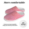 thumbnail image 6 of Wukai Sparkly Glitter Print Women's Indoor Bedroom Slipper Slip On Shoes, Unisex House Shoes with Anti-Skid Sole for Men, Gift for Women Men-11, 6 of 7