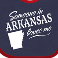 thumbnail image 4 of Inktastic Someone in Arkansas Loves Me Boys or Girls Baby Bib, 4 of 4