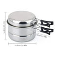 thumbnail image 3 of Shengyu Camping Cookware Set Portable Stainless Steel Cooking Equipment Pot Sets with Handle for Ourdoor Picnic Camping Hiking, 3 of 6