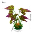 thumbnail image 3 of Yeciiwht 2pc Artificial Aquarium Plants Set - Fake Seaweed Fish Tanks Decor, Safe for Freshwater & Saltwater Aquariums, 3 of 6