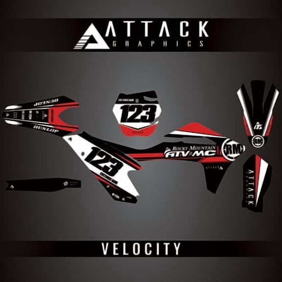 Attack Graphics Custom Velocity Complete Bike Graphics Kit for GASGAS MC 450F 2021