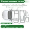 thumbnail image 2 of Cubierta del panel del interruptor de elevación de la ventana para Jeep Grand Cherokee WK2 2011-2021, 2 of 6
