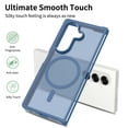 thumbnail image 2 of Phone Case For Samsung Galaxy Z Fold 7,Translucent Magnetic Phone Case for Women Men [Compatible with Magsafe] Anti-Fingerprints Shockproof Protective Ultra Slim Rugged Phone Case Cover,Blue, 2 of 6