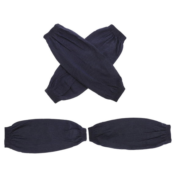 Soimiss 2Pairs Thick Denim Arm Covers with Wear Resistant Design for Welding and Factory Work