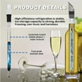 thumbnail image 3 of Wine Chiller Stick Wine Chilling Rod 3-in-1 Stainless Steel Wine Bottle Cooler Stick,Rapid Iceless Wine Chilling Rod with Aerator and Pourer,Wine Gift, 3 of 6