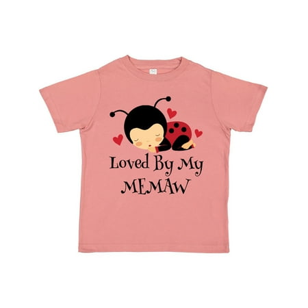 

Inktastic Loved By My MeMaw grandchild Gift Toddler Toddler Girl T-Shirt