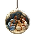 thumbnail image 2 of Nativity Christmas Ornaments,Christmas Nativity Scene Ornaments,3D Acrylic Nativity Scene Christmas Decoration,Religious Christmas Tree Ornaments,Vintage Birth of Jesus Christian Ornaments, 2 of 5