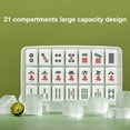 thumbnail image 3 of Ludlz Ice Cube Tray Mahjong Design 21 Grids Easy Demolding Food-grade Low Temperature Resistant Ice Ball Making BPA Free Chinese Mahjong Ice Cube Mold Refrigerator Supplies, 3 of 8