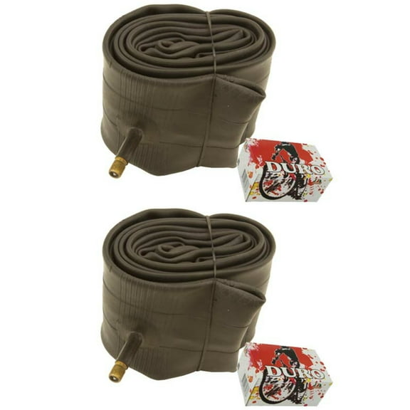 2 Duro Tubes 24" x 2.50/ 2.60/ 2.75/ 3.00" 33mm Standard American Valve. Set of Tube. Pair of Tubes. Two Tubes. bicycle tube, bike tube, trike tube, tricycle tube, lowrider tube