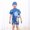 Dark Blue, variant on Delliss Toddler Boys Dinosaur Print Swimsuits One Piece Rash Guard Swimwear Zipper Bathing Suit with Hat Dinosaur Swimsuit Set