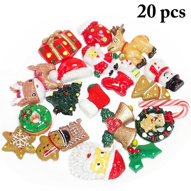 Christmas Charms Multifunctional DIY Resin Charms Phone Case Decorations