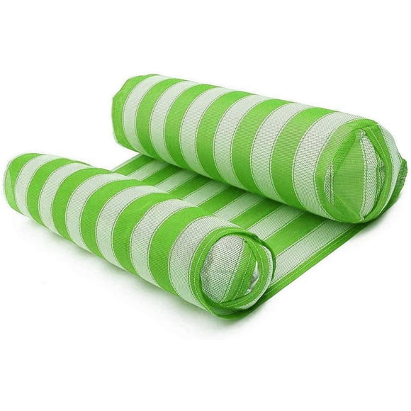 Inflatable Pool Lounge, Water Hammock for Vacation, 52.4'' X 26'' Adult Floating Hammock-Green