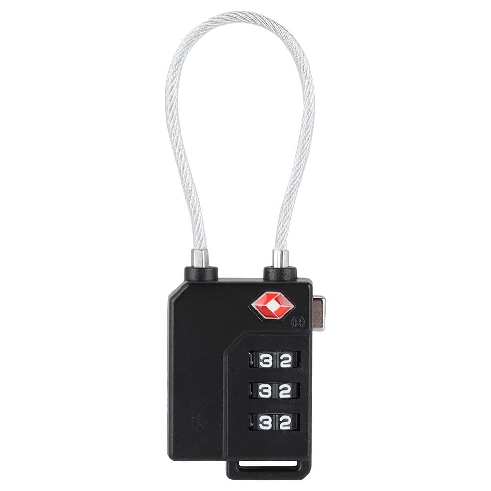 Greensen 3Digit Password TSA Steel Wire Lock Customs Code Lock for