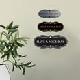 thumbnail image 4 of Designer Have a Nice Day Sign (Ivory/Dark Brown) - Large, 4 of 5