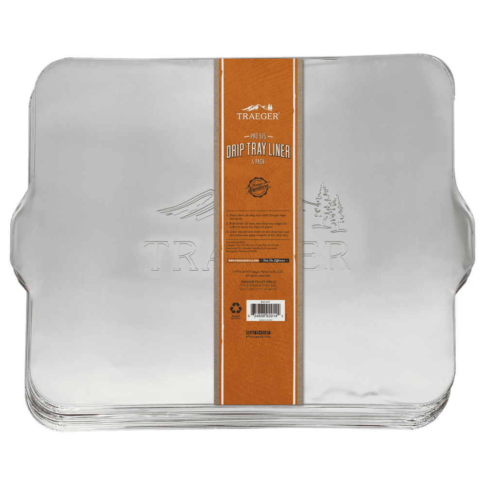 Traeger Pellet Grills Aluminum Drip Tray Liners (5Pack) Pro 575