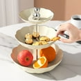 2/3Layer Food Storage Tray Wedding Table Decoration Candy Snack Plate