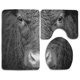 thumbnail image 1 of ABPHQTO Pintura de yak acuarela Juego de alfombras de baño de 3 piezas Alfombra de baño Alfombra de contorno y tapa de inodoro, 1 of 2