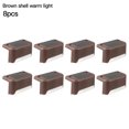 thumbnail image 1 of Worallymy 8 Uds. luces LED solares para cubierta impermeables lámparas de paso de escalera de pared para exteriores para valla Patio camino de jardín Worallymy JD735807087, 1 of 7
