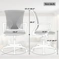 thumbnail image 2 of CL.HPAHKL Mesh Office Chair, Computer Desk Chair with Wheels Adjustable Comfortable Home Office Desk Chairs with Lumbar Support Armrest Swivel Rolling Chair for Men Women Students Adults Task Chair, 2 of 7