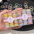 thumbnail image 7 of Multicolor Thick Hair Ties Rubber Thick Seamless Hair Bands No Damage Soft Ponytail Holders Hair Accessories for Girls Women One Size, 7 of 7