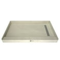 thumbnail image 7 of Tile Redi Rt3448r-Sq-Rb34-Kit Base'n Bench 34" X 60" Rectangular Shower Base - Chrome, 7 of 7